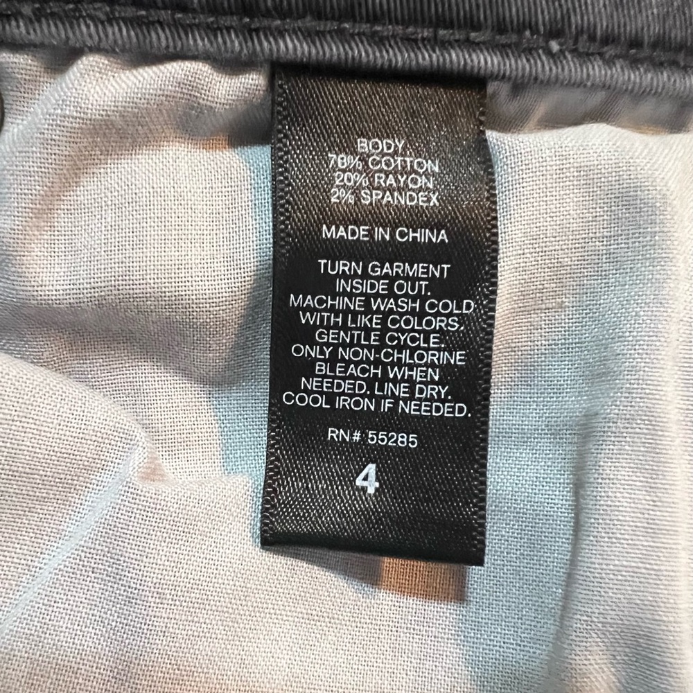 Express Gray Moto Crop Jeans Size 4 - Picture 4 of 6